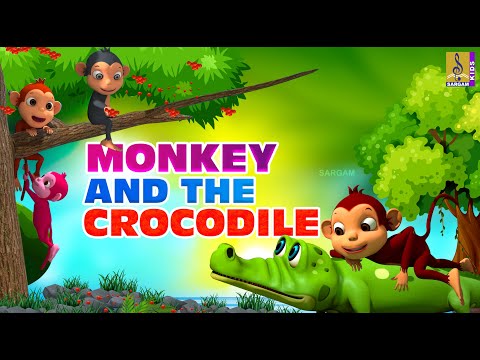 Monkey and the Crocodile | English Short Story | English Cartoon Story #monkeyandcrocodile #cartoon