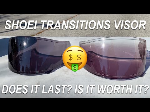 Shoei Transitions Visor. Does is last? Is it worth the big $$$?