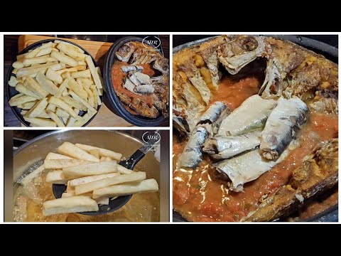 How To Make Crispy Yam Fries With Fried Red Fish | Yam & fried Fish | Yam Recipe | Ghana Food