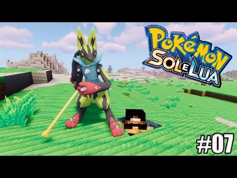 PIXELMON: SOL e LUA ep.07:  - ENCONTRAMOS UM MEGA LUCARIO!!