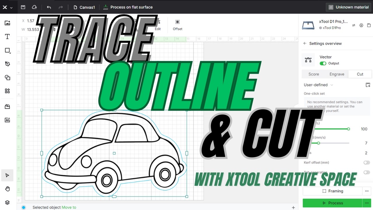 Trace, Outline & Cut Like a Pro in xTool Creative Space - Cut Perfectly Every Time