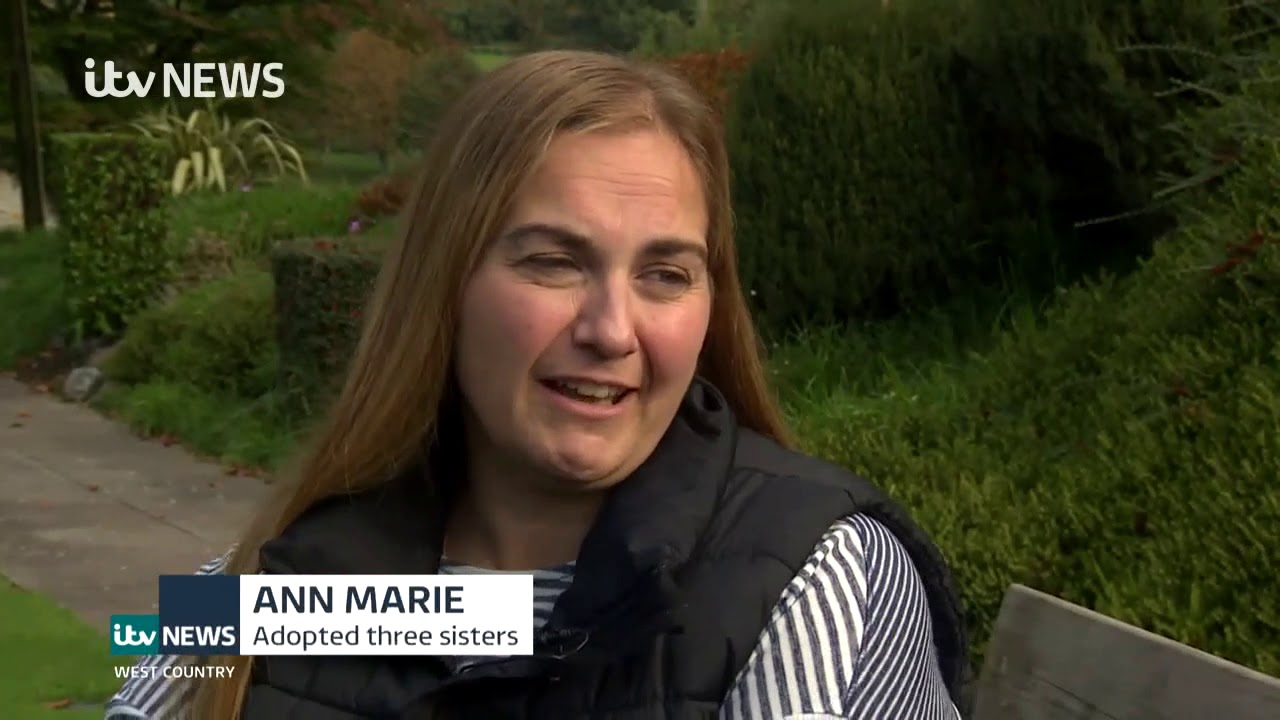 Adoption feature on ITV Westcountry news with local adoptive family of three and adoption agencies video