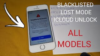 iCloud Unlock Blacklisted/Lost Mode iPhone 4/5/6/7/8/X/11 Any iOS without Apple ID