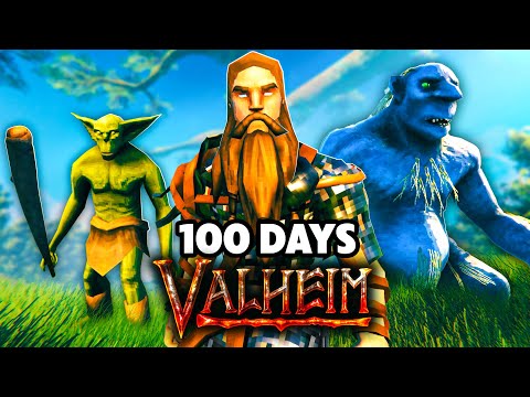 I Survived 100 Days as a VIKING in Valheim!