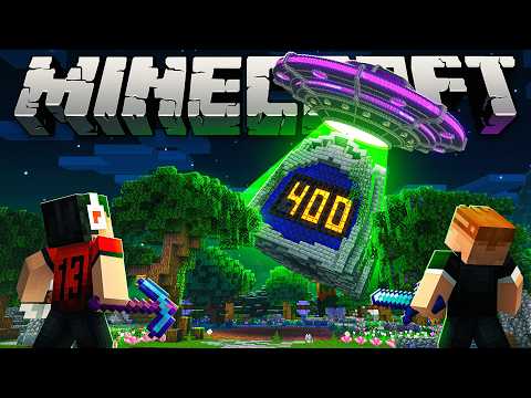 O Episódio 400 foi abduzido - Minecraft Em busca da casa automática #