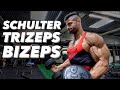 Mein NEUES Schulter, Trizeps & Bizeps Training (Schultern & Arme Fokus)