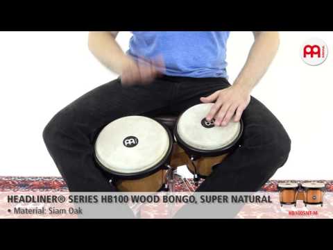 Headliner® Series HB100 Wood Bongo - Super Natural - HB100SNT-M