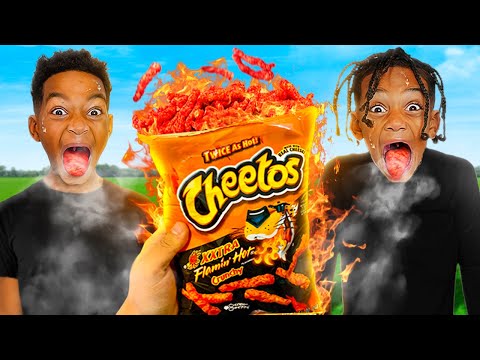 LAST PERSON TO STOP EATING SPICY FOOD WINS | The Prince Family Clubhouse