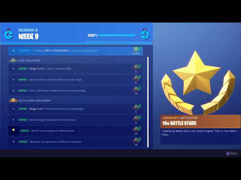 Secret Season 8 Week 9 Battle Star Location Guide ( Discovery Challenges ) - Fortnite Battle Royale