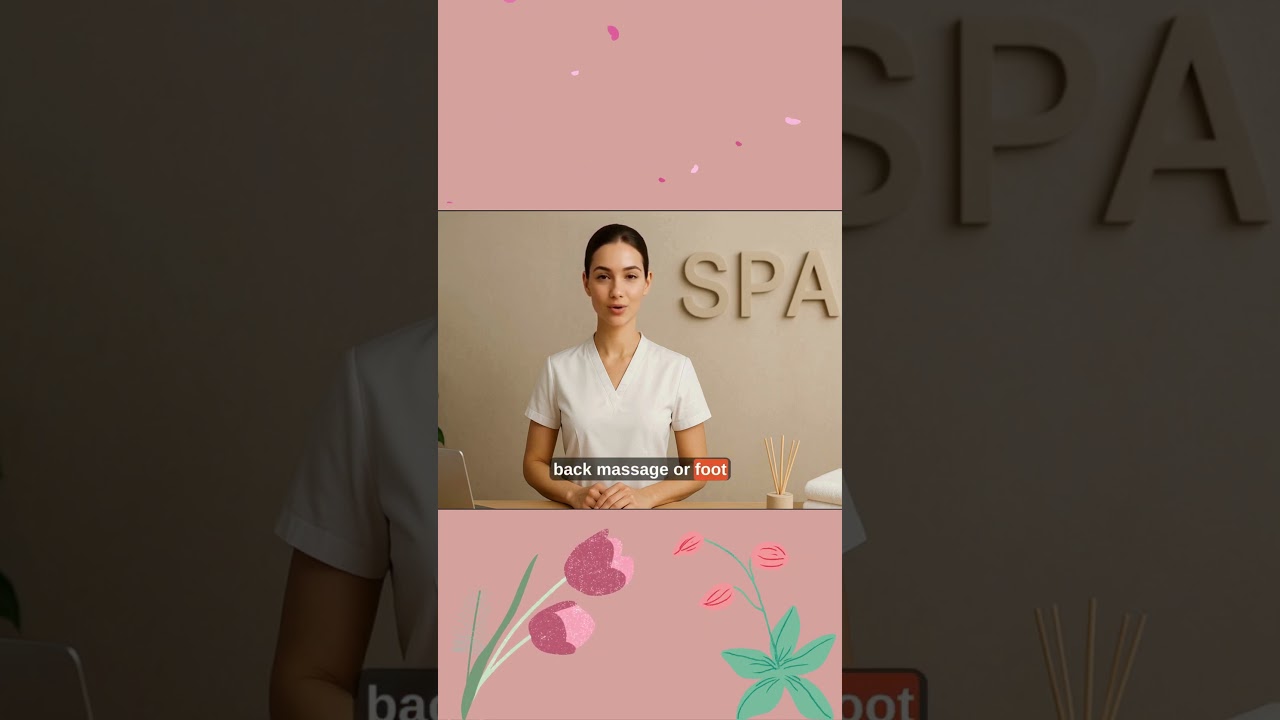 Booking a spa session #english #bahasainggris #spa #spatherapist