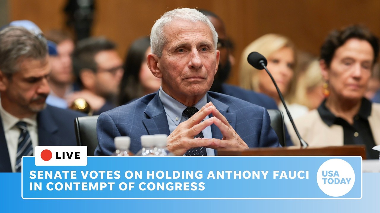 Live: Senate votes on holding Fauci in contempt of Congress