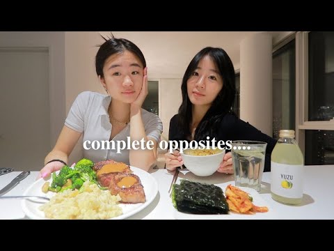 SWAPPING DIETS with my younger sister for 24 HOURS!!