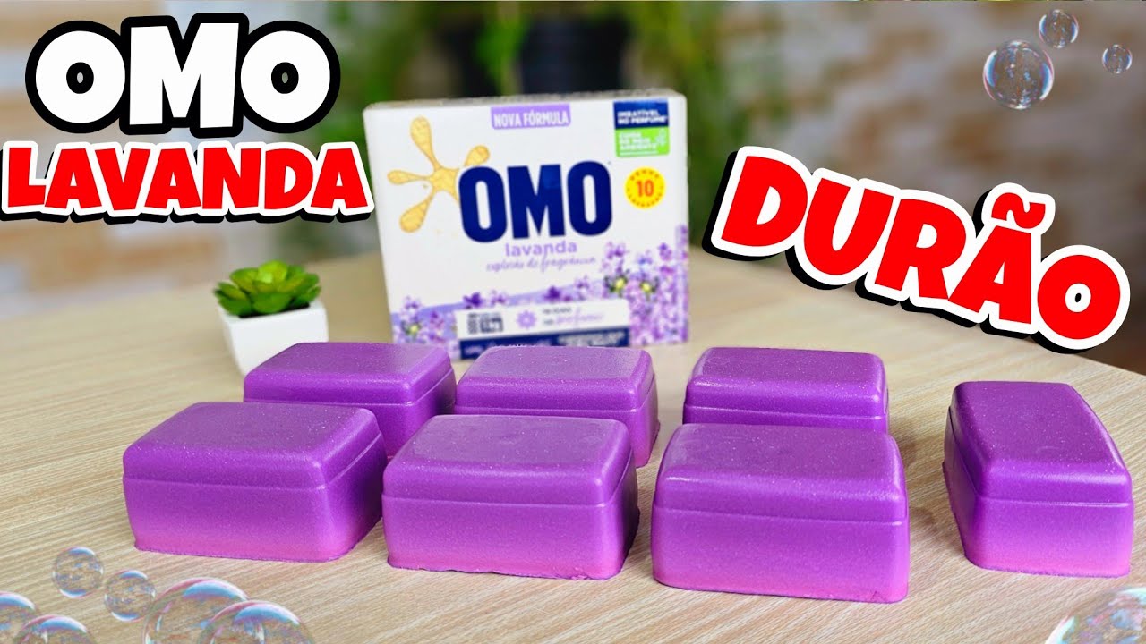 SABÃO SEM ÓLEO SEM SODA TIPO OMO LAVANDA BRANQUEADOR-DURÃO 💜😍