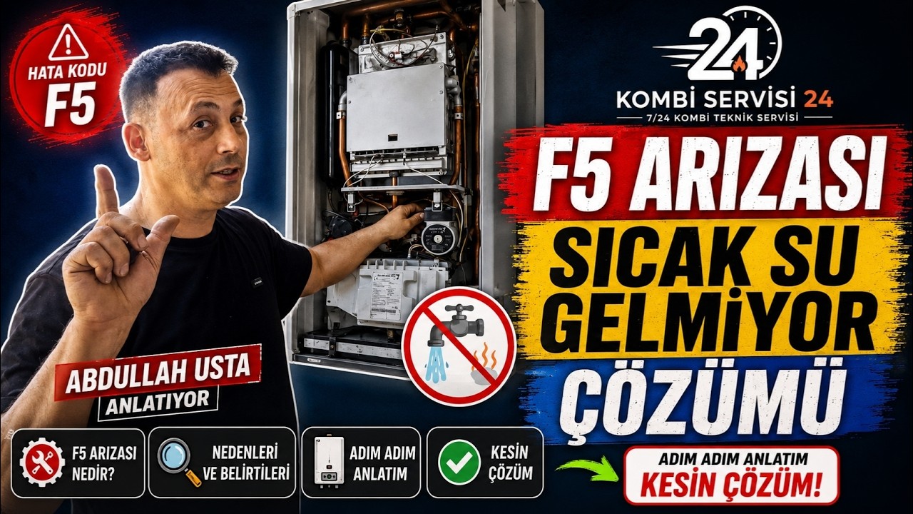 Kombi F5 Arızası ve Sıcak Su Gelmiyor Sorunu | Kombide F5 Hata Kodu Çözümü