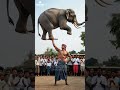 Impossible Strength One Handed Elephant Lift Whisk Dreamina Viral Shorts