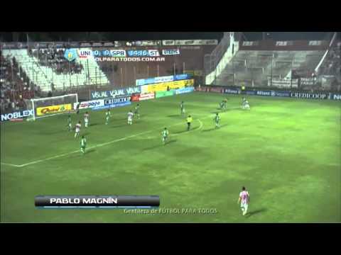 Gol de Magnín. Unión 1 - Sp Belgrano 0. Fecha 28. Torneo Primera B Nacional.