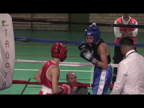 Campeonatos de Aragón boxeo Jonás Navarro vs Hugo Morote