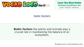 Video thumbnail for biotic factors