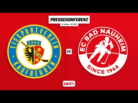 Pressekonferenz 25. Spieltag | ESV Kaufbeuren - EC Bad Nauheim