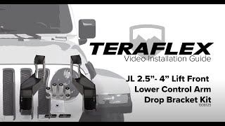 Front Control Arm Sport Bracket Kit for Jeep Wrangler JL/JLU, and JT - video thumbnail 2