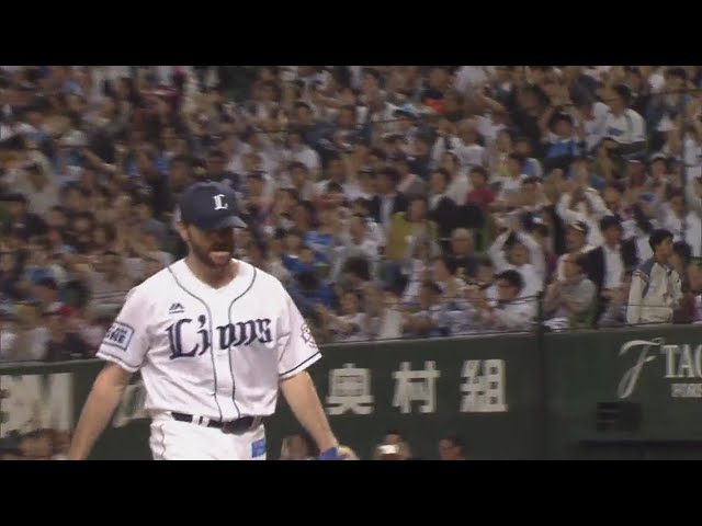 【6回表】得点は許さない!! ライオンズ・ニール 満塁のピンチを切り抜ける!! 2019/10/9 パーソル CS パ final L-H