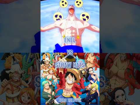 Enel vs Straw Hat Pirates || #whoisstrongest #onepiece #shorts #enel #luffy #zoro