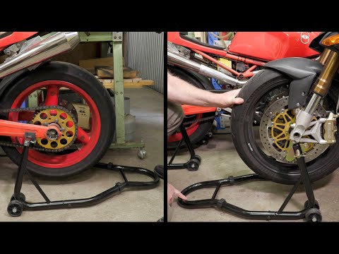 Front & Rear Motorcycle Wheel Stand Review