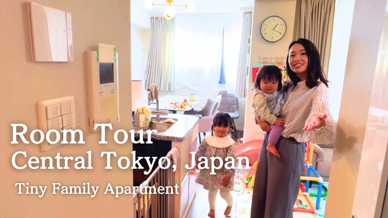 【🇯🇵$2,600/month for 2LDK?! 】Room Tour In Central Tokyo : 4 People Living in a Tiny Apartment