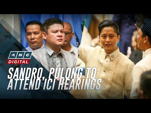 Sandro Marcos, Paolo Duterte invited as resource persons in ICI hearings | ANC