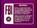 1986 Disney FBI Warning Screens Purple Variant