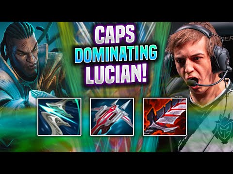 CAPS DOMINATING WITH LUCIAN TOP! - G2 Caps Plays Lucian Top vs Zed! | Season 2022