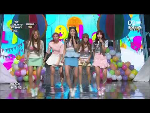 140827 MCD  라붐(Laboum) -  두근두근 debut stage