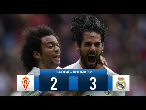Sporting De Gijón 2-3 Real Madrid HD 1080i Full Match Highlights (15/04/17)