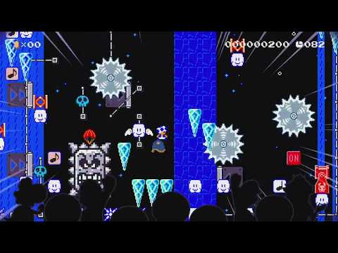 本気で制作しました!     メット全自動    Auto matic by AKUMUくん(♪) - Super Mario Maker 2 - No Commentary 1by 1bz