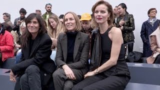 Eva Herzigova and more front row for the Roberto Cavalli Fashion Show