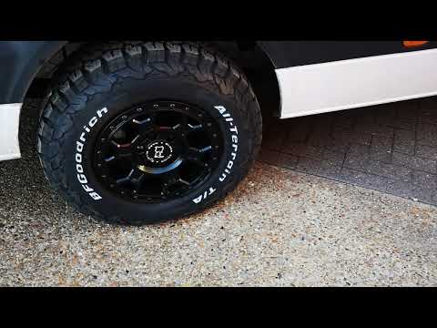 Black Rhino Alloys With BF Goodrich KO2  A/T Tyres  - 2018 Mercedes Sprinter Build