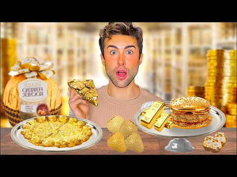 MANGIO CIBO ORO PER 24H *COSTOSO* | GIANMARCO ZAGATO