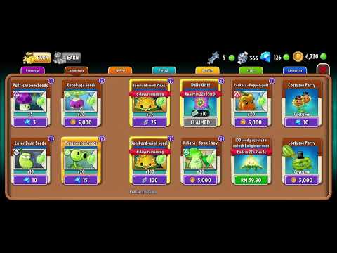Upgrade Bombard mint (Level 4) | Plant vs Zombies 2