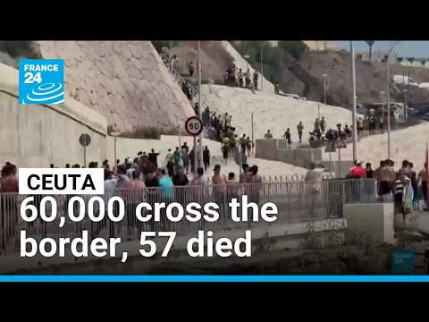 Ceuta: 60,000 cross the border, 57 died