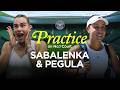 I M Trying To Stay Quiet Aryna Sabalenka And Jessica Pegula On No 1 Court Mic D Up