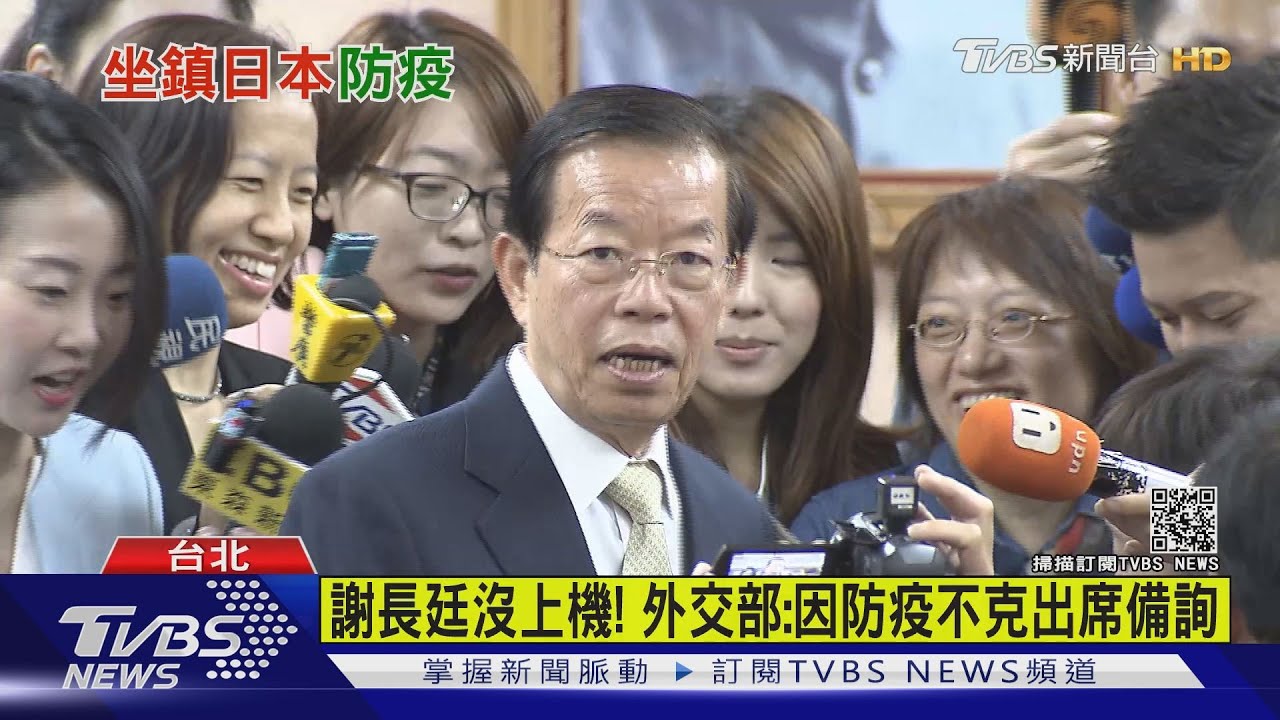 謝長廷沒上機! 外交部:因防疫不克出席備詢