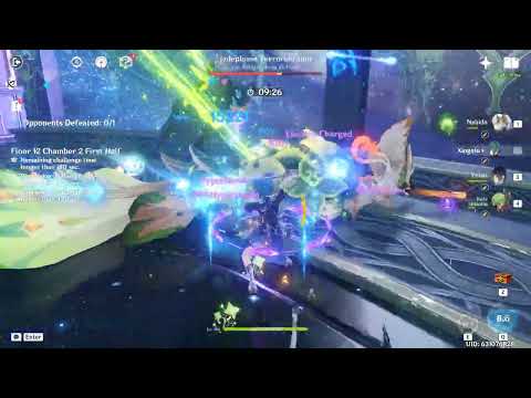 Nahida Kuki Hyperbloom Rotation (Nahida Kuki Xingqiu Yelan)