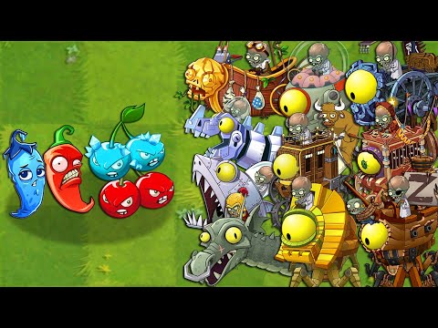 Plants Vs Zombies 2 Final Boss - Team RANDOM Plants Power-Up! vs PvZ2 All Bosses Fight