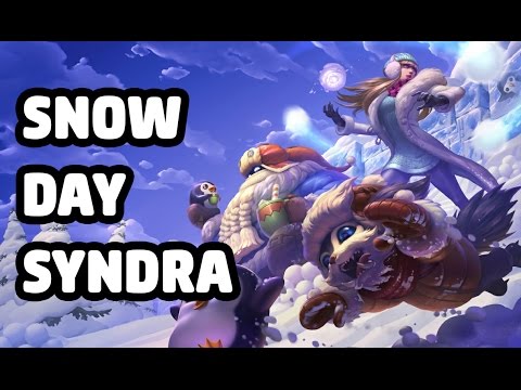 SNOW DAY SYNDRA SKIN SPOTLIGHT - LEAGUE OF LEGENDS