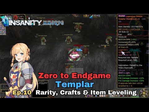 Insanity FlyFF - ZTE Templar Series Ep.10 - Rarity, Crafts & Item Leveling