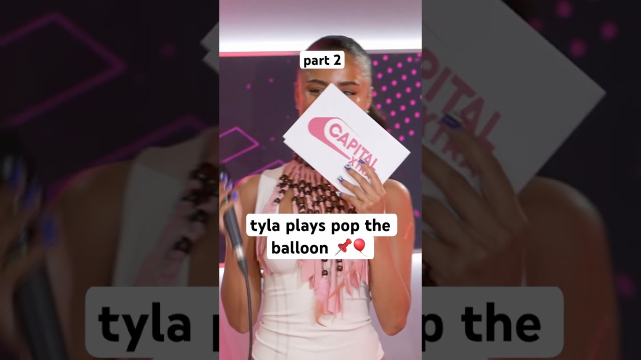 #tyla plays #poptheballoon with #magicmike and ex #loveisland star 👀⚡️🎈✨ part 2