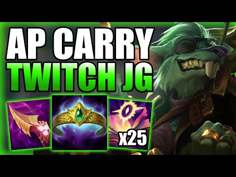 HOW TO PLAY AP TWITCH JUNGLE & HARD CARRY THE GAME! - Best Build/Runes S+ Guide - League of Legends