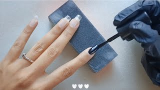 BUILDER GEL EXTENSIONS (PART 2)💥✅ / WATCH ME DO MY NAILS AT HOME 🏡 🌟