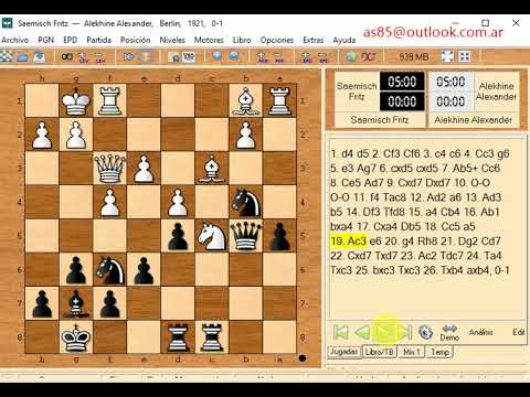 Alekhine  Aleksandrovich and saemisch f  0 1     559