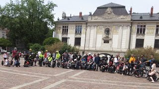 [4K] クラクフ：電動一輪車で集団ツーリング　Krakow - EUC Meeting